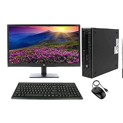 HP Refurbished EliteDesk 800 G2 Core i5 8GB RAM 500GB HDD SFF + 22 inch Monitor, Keyboard, Mouse