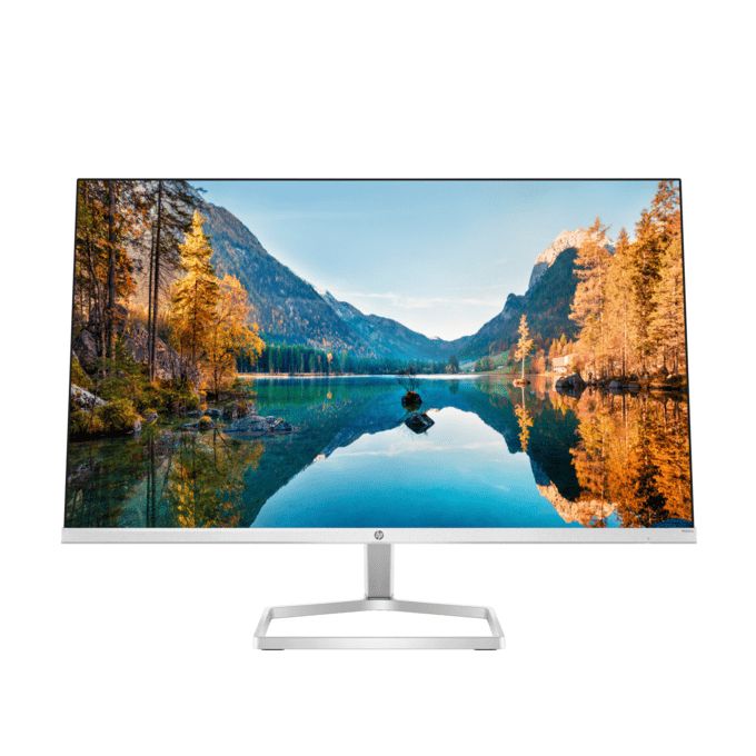 HP M24fw Monitor, 60.5 cm / 23.8 Inches, VGA, HDMI 1.4, 1920 x 1080 Pixels Full HD, White